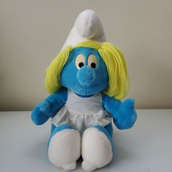 1999 Heunec The Smurfs Smurfette Plush Doll (12" Sitting) - Picture 1 of 9